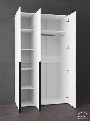 Шкаф Linnea MHR-3-1 2050х1200х510 (Белый-М 11.1.1) в Нефтекамске - neftekamsk.mebel24.online | фото 4