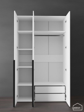 Шкаф Linnea MHR-3-2 2050х1200х510 (Белый-М 11.1.2) в Нефтекамске - neftekamsk.mebel24.online | фото 5
