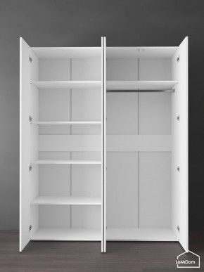 Шкаф Linnea MHR-4PO-1 2050х1600х510 (Белый-М 11.1.1) в Нефтекамске - neftekamsk.mebel24.online | фото 4