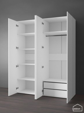 Шкаф Linnea MHR-4PO-2 2050х1600х510 (Белый-М 11.1.2) в Нефтекамске - neftekamsk.mebel24.online | фото 5