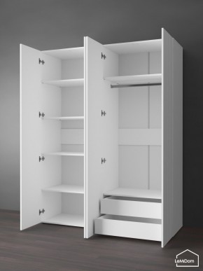 Шкаф Linnea MHR-4PO-2 2050х1600х510 (Белый-М 11.1.2) в Нефтекамске - neftekamsk.mebel24.online | фото 6