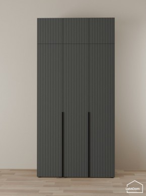 Шкаф с антресолью Linnea MHR-3A-1 2450х1200х510 (Графит-М 11.1.25) в Нефтекамске - neftekamsk.mebel24.online | фото 1