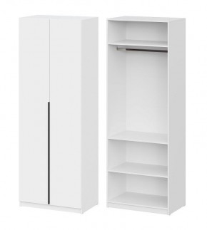 Шкаф ШК-5 + 2 полки (800) Белый текстурный в Нефтекамске - neftekamsk.mebel24.online | фото