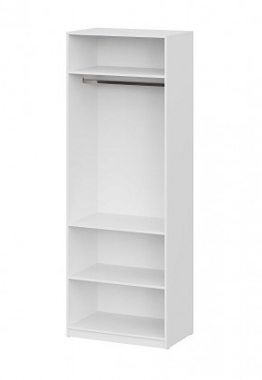 Шкаф ШК-5 + 2 полки (800) Белый текстурный в Нефтекамске - neftekamsk.mebel24.online | фото 3