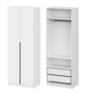 Шкаф ШК-5 + 2 полки + ящики (800) Белый текстурный в Нефтекамске - neftekamsk.mebel24.online | фото