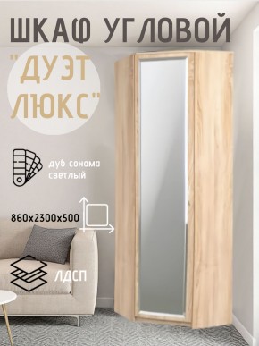 Шкаф угловой Дуэт Люкс с зеркалом в Нефтекамске - neftekamsk.mebel24.online | фото