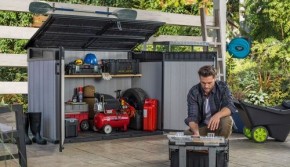 Шкаф уличный GRANDE STORE 2020 L (коричневато-серый 931) в Нефтекамске - neftekamsk.mebel24.online | фото 9