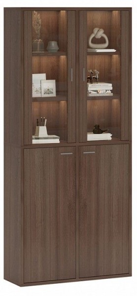 Шкаф-витрина Домино СУ(ш2в2)+2ФС+2ФГ в Нефтекамске - neftekamsk.mebel24.online | фото 2