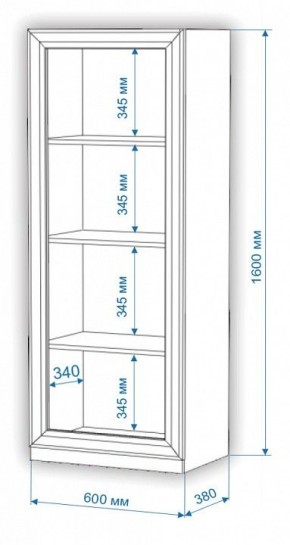 Шкаф-витрина Нобиле ВтН-ФСД в Нефтекамске - neftekamsk.mebel24.online | фото 2