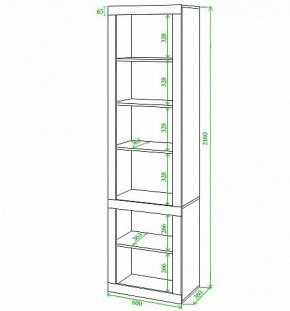 Шкаф-витрина Toivo ВтВ-ФС в Нефтекамске - neftekamsk.mebel24.online | фото 2