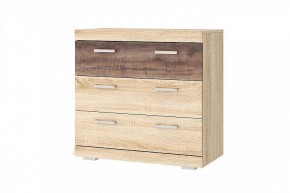 СОНАТА КС-900 Комод 3ящ. (дуб сакраменто) в Нефтекамске - neftekamsk.mebel24.online | фото