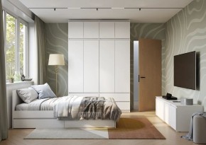 Спальня Симпл (белая) модульная в Нефтекамске - neftekamsk.mebel24.online | фото 49