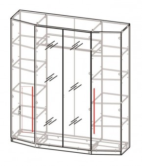 Спальный гарнитур Роксана (модульный) ЯШС в Нефтекамске - neftekamsk.mebel24.online | фото 3