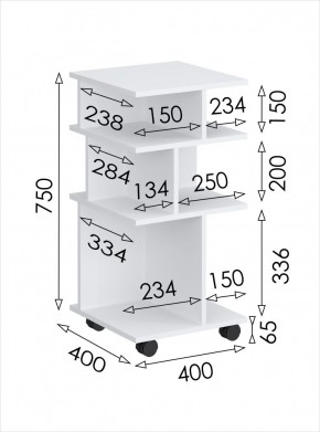 Стеллаж мобильный Париж в Нефтекамске - neftekamsk.mebel24.online | фото 5