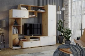 Стенка Диско (СТЛ.150.01) Дуб дикий/Белый в Нефтекамске - neftekamsk.mebel24.online | фото 3