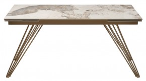 Стол ACERRA NEW 160 GLOSS LUXURY PANDORA SOLID CERAMIC/ каркас цвета шампань, ®DISAUR в Нефтекамске - neftekamsk.mebel24.online | фото 11