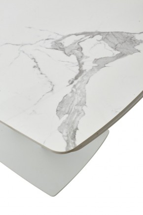 Стол ALATRI 120 GLOSS STATUARIO WHITE SOLID CERAMIC / WHITE, ®DISAUR в Нефтекамске - neftekamsk.mebel24.online | фото 10