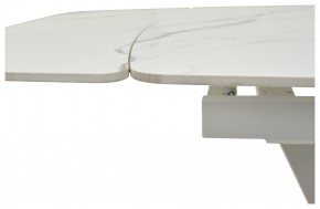 Стол ALATRI 120 GLOSS STATUARIO WHITE SOLID CERAMIC / WHITE, ®DISAUR в Нефтекамске - neftekamsk.mebel24.online | фото 3