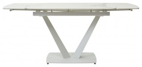 Стол ALATRI 120 GLOSS STATUARIO WHITE SOLID CERAMIC / WHITE, ®DISAUR в Нефтекамске - neftekamsk.mebel24.online | фото 4