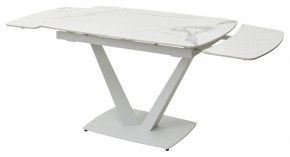 Стол ALATRI 120 GLOSS STATUARIO WHITE SOLID CERAMIC / WHITE, ®DISAUR в Нефтекамске - neftekamsk.mebel24.online | фото 9