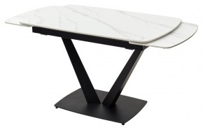 Стол ALATRI 120 MATT WHITE MARBLE SOLID CERAMIC / BLACK, ®DISAUR в Нефтекамске - neftekamsk.mebel24.online | фото 8
