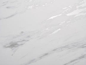 Стол BELLUNO 160 MARBLES KL-99 Белый мрамор матовый, итальянская керамика/ белый каркас, ®DISAUR в Нефтекамске - neftekamsk.mebel24.online | фото 3