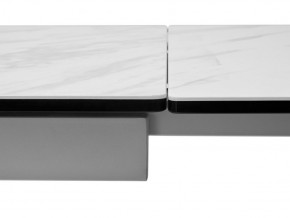 Стол BELLUNO 160 MARBLES KL-99 Белый мрамор матовый, итальянская керамика/ белый каркас, ®DISAUR в Нефтекамске - neftekamsk.mebel24.online | фото 9