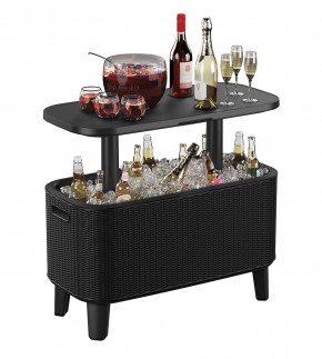 Стол Беви Бар (Bevy Bar Large Cool Bar), графит в Нефтекамске - neftekamsk.mebel24.online | фото 3