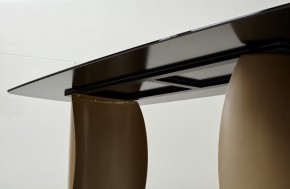 Стол BRONTE 220 KL-188 Контрастный мрамор матовый, итальянская керамика/ Шампань, ®DISAUR в Нефтекамске - neftekamsk.mebel24.online | фото 6