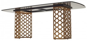 Стол CHIAVARI 220 KL-188 Контрастный мрамор матовый, итальянская керамика / Шампань, ®DISAUR в Нефтекамске - neftekamsk.mebel24.online | фото 5