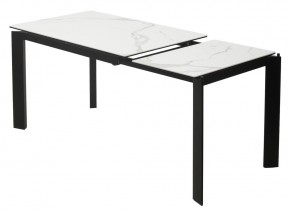 Стол CORNER 120 HIGH GLOSS STATUARIO керамика, стекло/ черный каркас, ®DISAUR в Нефтекамске - neftekamsk.mebel24.online | фото 4