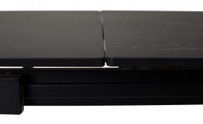 Стол CORNER 120 MATT BLACK MARBLE SOLID CERAMIC / BLACK, ®DISAUR в Нефтекамске - neftekamsk.mebel24.online | фото 1