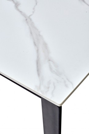 Стол CORNER 120 MATT WHITE MARBLE SOLID CERAMIC / BLACK, ®DISAUR в Нефтекамске - neftekamsk.mebel24.online | фото 3
