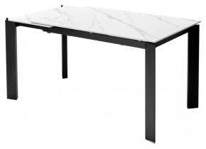 Стол CORNER 120 MATT WHITE MARBLE SOLID CERAMIC / BLACK, ®DISAUR в Нефтекамске - neftekamsk.mebel24.online | фото 4