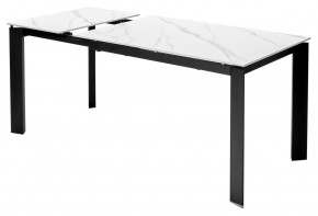 Стол CORNER 120 MATT WHITE MARBLE SOLID CERAMIC / BLACK, ®DISAUR в Нефтекамске - neftekamsk.mebel24.online | фото 5