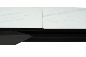 Стол CREMONA 160 KL-99 Белый мрамор матовый, итальянская керамика / черный каркас, ®DISAUR в Нефтекамске - neftekamsk.mebel24.online | фото 4