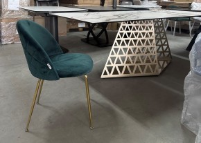 Стол ENNA 220 KL-188 Контрастный мрамор матовый, итальянская керамика/ каркас цвета шампань, ®DISAUR в Нефтекамске - neftekamsk.mebel24.online | фото 7