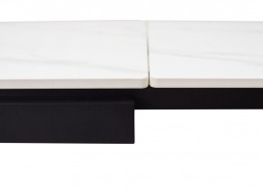 Стол FORIO 160 MATT WHITE MARBLE SOLID CERAMIC / BLACK, ®DISAUR в Нефтекамске - neftekamsk.mebel24.online | фото 3