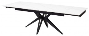 Стол FORIO 160 MATT WHITE MARBLE SOLID CERAMIC / BLACK, ®DISAUR в Нефтекамске - neftekamsk.mebel24.online | фото 5