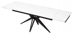 Стол FORIO 160 MATT WHITE MARBLE SOLID CERAMIC / BLACK, ®DISAUR в Нефтекамске - neftekamsk.mebel24.online | фото 6