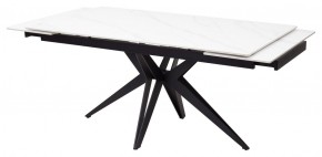 Стол FORIO 160 MATT WHITE MARBLE SOLID CERAMIC / BLACK, ®DISAUR в Нефтекамске - neftekamsk.mebel24.online | фото 7