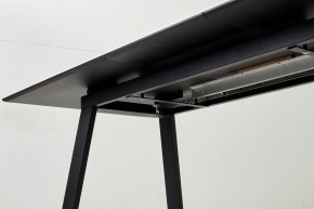 Стол Франк 180 БЕЛЫЙ МРАМОР, стекло / ЧЕРНЫЙ М-City в Нефтекамске - neftekamsk.mebel24.online | фото 4