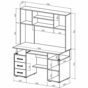 Стол компьютерный Амбер в Нефтекамске - neftekamsk.mebel24.online | фото 3