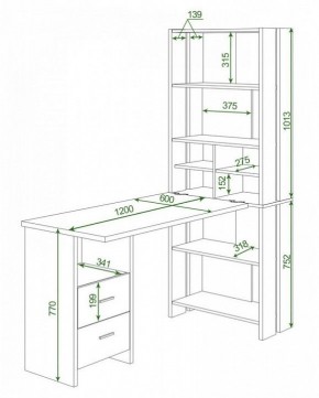 Стол компьютерный Домино Lite СТЛ-ОВ+С120Прям+ТЯЛ в Нефтекамске - neftekamsk.mebel24.online | фото 2