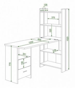 Стол компьютерный Домино Lite СТЛ-ОВ+С120Прям+ТЯЛ в Нефтекамске - neftekamsk.mebel24.online | фото 2