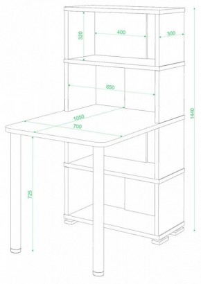 Стол компьютерный Домино СБ-10М/4 в Нефтекамске - neftekamsk.mebel24.online | фото 2