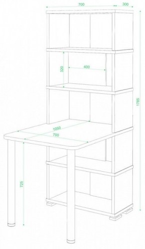 Стол компьютерный Домино СБ-10М/5 в Нефтекамске - neftekamsk.mebel24.online | фото 2