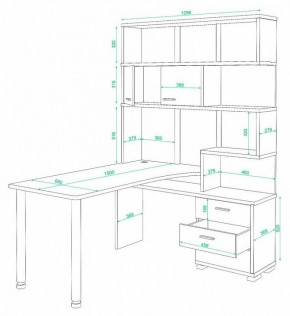 Стол компьютерный Домино СР-420/150 в Нефтекамске - neftekamsk.mebel24.online | фото 2