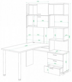 Стол компьютерный Домино СР-500М/140 в Нефтекамске - neftekamsk.mebel24.online | фото 2