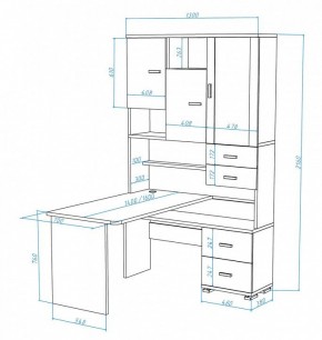Стол компьютерный Домино СР-620/140 в Нефтекамске - neftekamsk.mebel24.online | фото 3